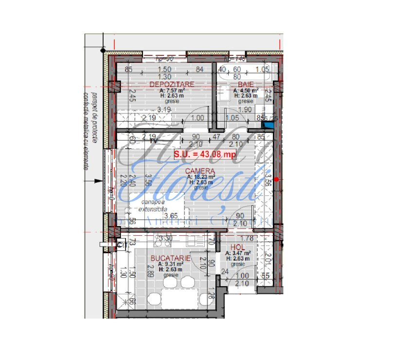 Apartament cu o camera, decomandat, in zona Urusagului 