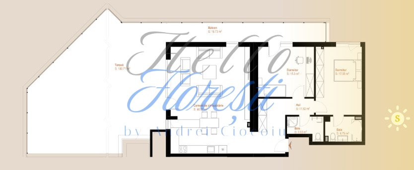 Apartamente cu 3 camere intr-un ansamblu nou zona VIVO